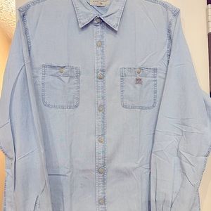 Used Denim & Supply Ralph Lauren Casual Button Up Stone Wash Denim XXL